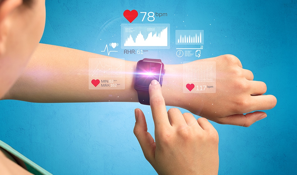 Next Generation Health Monitoring With Smart Wristband Linked To Smartphone